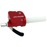 Poignée d'accélérateur double APE RACING à pouce et à rotation pour VTT et moto tout-terrain – Guidon en aluminium usiné 7/8" (rouge)