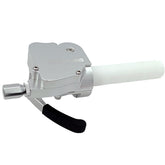Poignée d'accélérateur double APE RACING à pouce et à rotation pour VTT et moto tout-terrain – Guidon en aluminium usiné 7/8" (Argent)