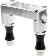 Collier de guidon anti-vibrations pour guidons larges de 1-1/8 pouce, en aluminium usiné CNC, support de potence de direction pour VTT, entraxe de boulon de 100 mm pour potences de VTT adaptables (argenté)
