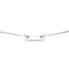Manillar flexible APE RACING de gran tamaño de 1-1/8" plateado para enduro, motocross, MX, ATV y quad.