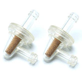 Filtre à carburant en ligne - Filtres à carburant universels APE RACING petits, à 90 degrés (lot de 2), pour conduite de carburant de 1/4", moteur à essence, moto, scooter, quad, VTT