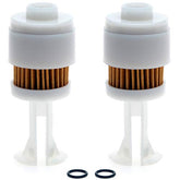 Filtres à carburant de rechange APE RACING (lot de 2) pour Yamaha 65L-24563-00-00, Suzuki 15412-93J00, Mercury 35-888289T2, Johnson Evinrude, OMC 5035695, WSM 600-290 et Sierra 18-7936