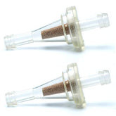 Filtre à carburant en ligne - APE RACING Petits filtres à carburant universels (lot de 2) pour conduite de carburant de 1/4" pour moteurs à essence, motos, scooters, quads et VTT
