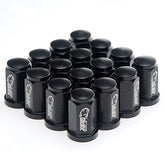 Tuercas de aluminio 7075-T6 M10 x 1,25 mm, cabeza hexagonal de 17 mm, base plana (paquete de 16) para cuatriciclos ATV