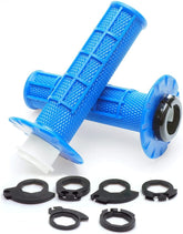 Poignées de guidon antidérapantes à verrouillage par rotation APE RACING pour moto tout-terrain et motocross (bleues)