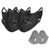 Masque de sport (lot de 2 masques) réutilisable avec filtres pour une protection extérieure