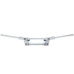 Manillar flexible APE RACING de gran tamaño de 1-1/8" plateado para enduro, motocross, MX, ATV y quad.