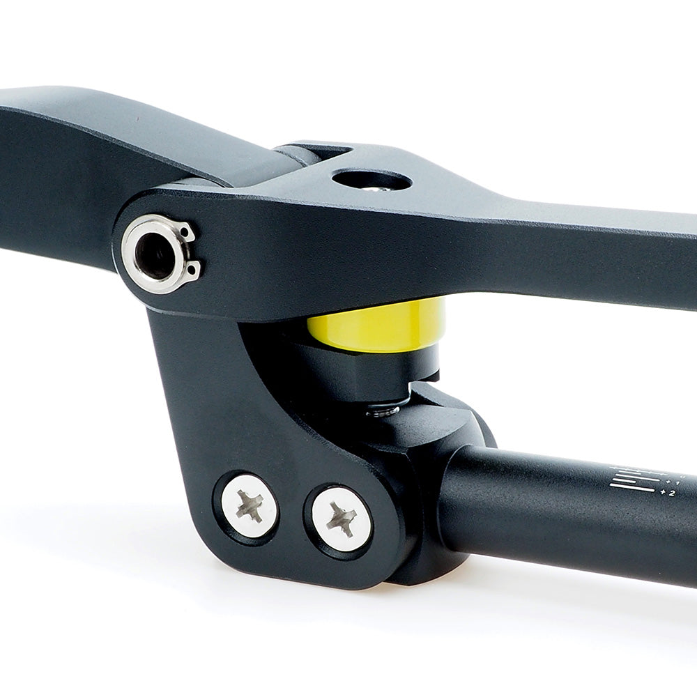 Guidon flexible APE RACING 7/8" 22 mm pour moto tout-terrain, motocross, quad, VTT (noir)