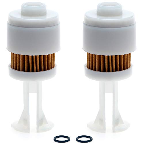 Filtres à carburant de rechange APE RACING (lot de 2) pour Yamaha 65L-24563-00-00, Suzuki 15412-93J00, Mercury 35-888289T2, Johnson Evinrude, OMC 5035695, WSM 600-290 et Sierra 18-7936
