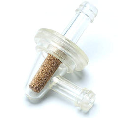 Inline Fuel Filter - APE RACING Universal Small 90 Degree Fuel Filters (Pack of 2) for 1/4 Fuel Line Gas Engine Motorcycle Bike Scooter ATV Quads