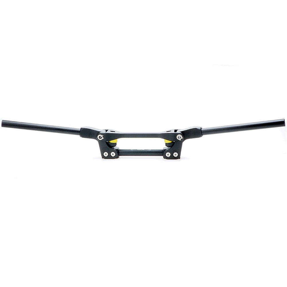 Guidon flexible APE RACING 7/8" 22 mm pour moto tout-terrain, motocross, quad, VTT (noir)